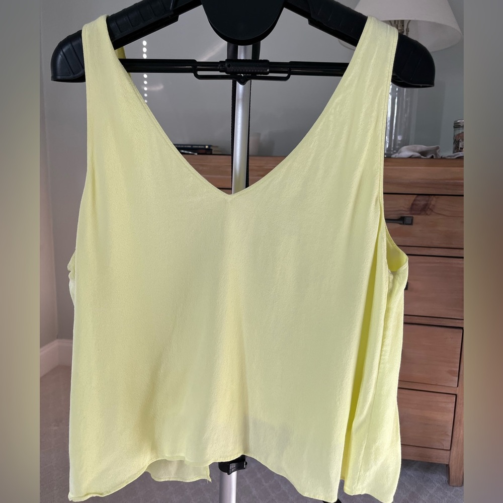 Neon Green tank top with open back
